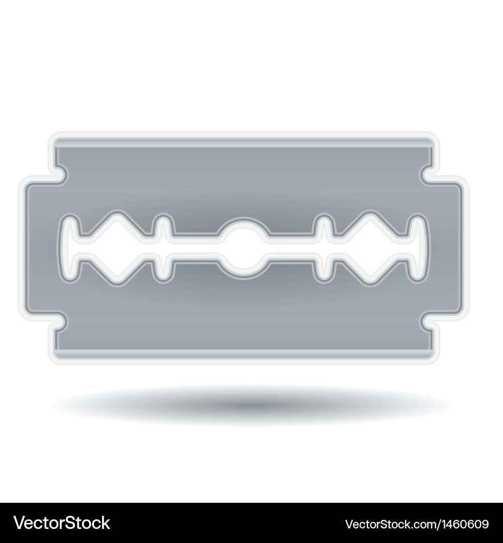 Simple razor blade Royalty Free Vector Image - VectorStock