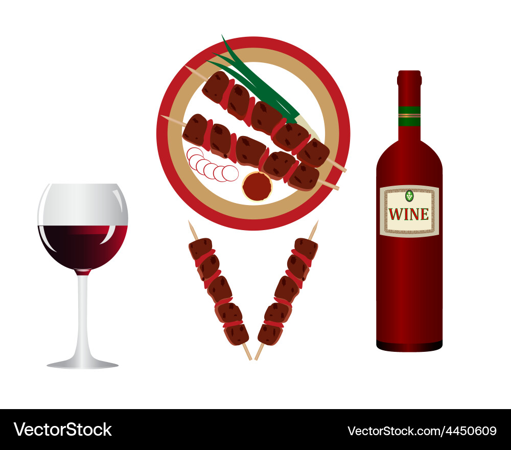 Skewers Vector Image