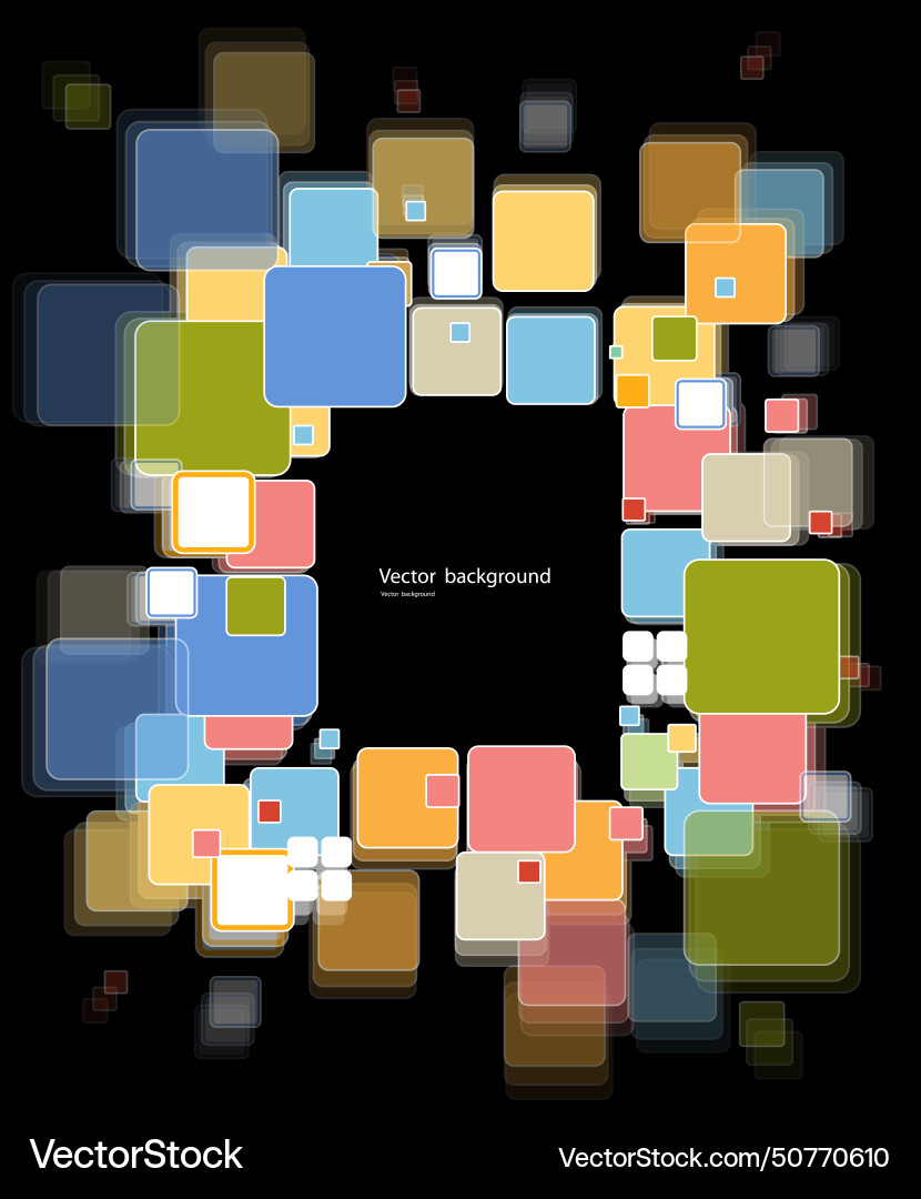 Abstract cube technology design background Vector Image