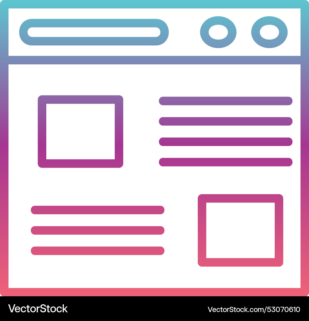 Blog line gradient design vector image
