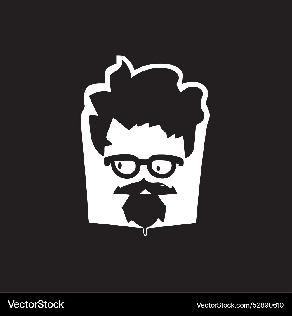 Bold - minimalist and flat logo Royalty Free Vector Image