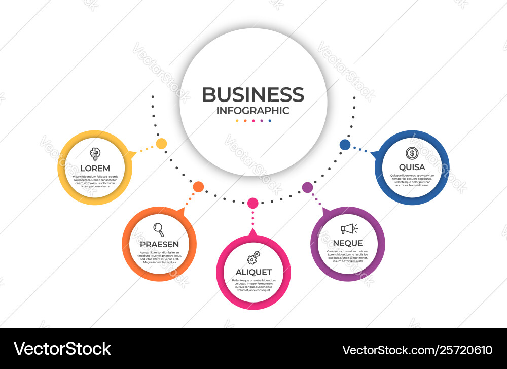 Business infographic template timeline concept Business infographic template timeline concept vector image