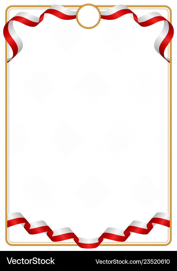 Frame and border of tonga colors flag Vector Image
