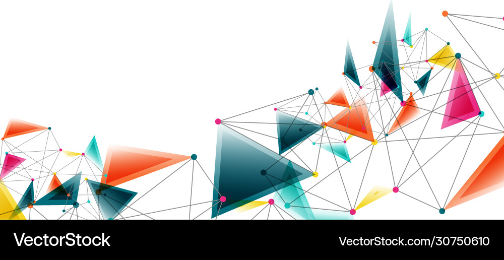 Geometric Technology Connections Vector Image