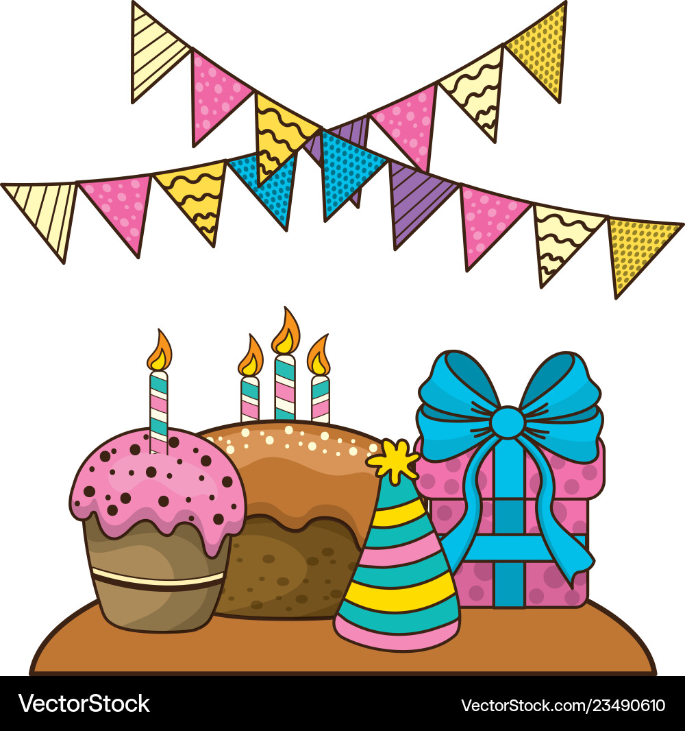 Happy birthday cartoons – Royalty-Free Vector | VectorStock, image size:1000x1066