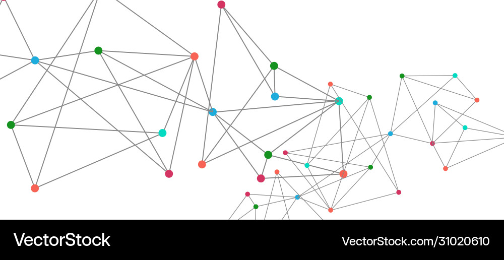 Line points connections triangular technology Line points connections triangular technology vector image