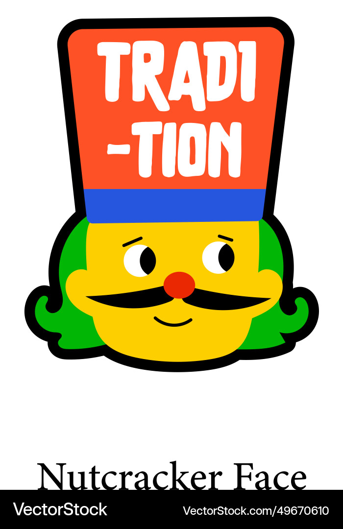Nutcracker face Vector Image