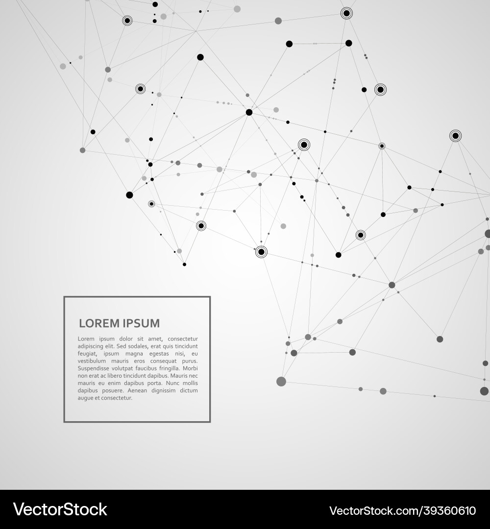 Polygonal Network Connection Background vector image
