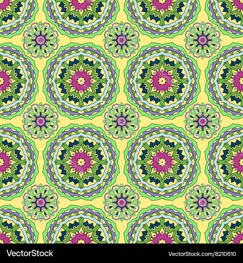 Seamless pattern from abstract elements Vector Image