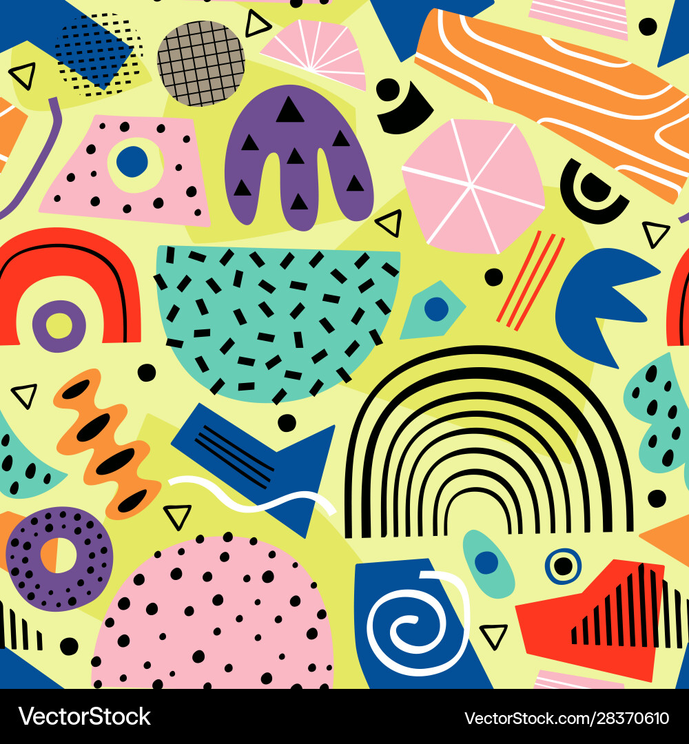 Seamless pattern with abstract elements Seamless pattern with abstract elements vector image