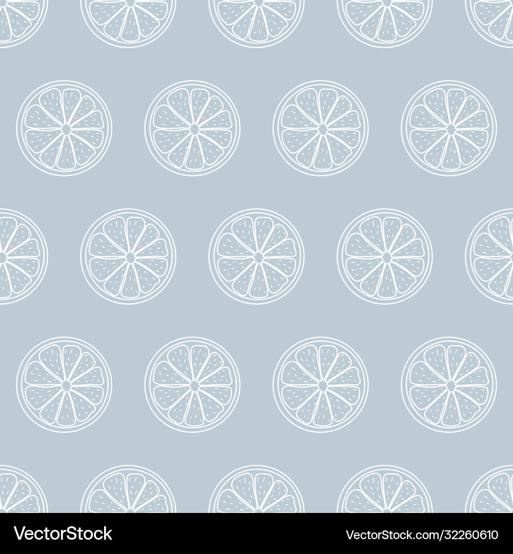 Seamless pattern with sliced pieces citrus Vector Image