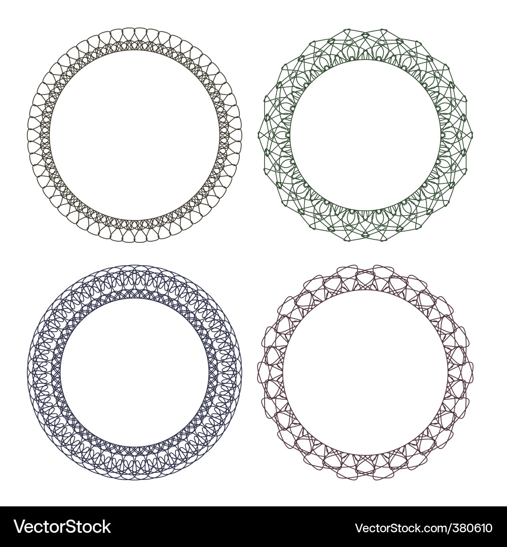 Set of frames Vector Image