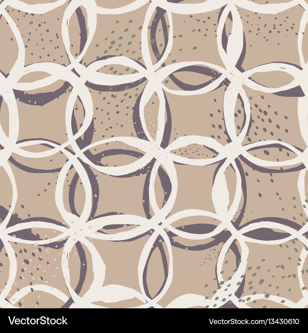 Sketchy Circle Pattern Vector Image