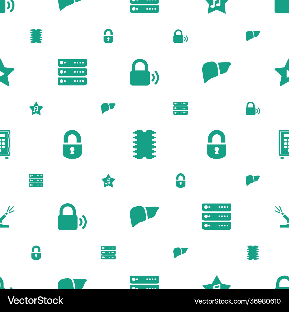 System icons pattern seamless white background vector image