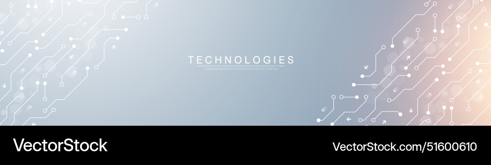 Technology Circuit Background vector image