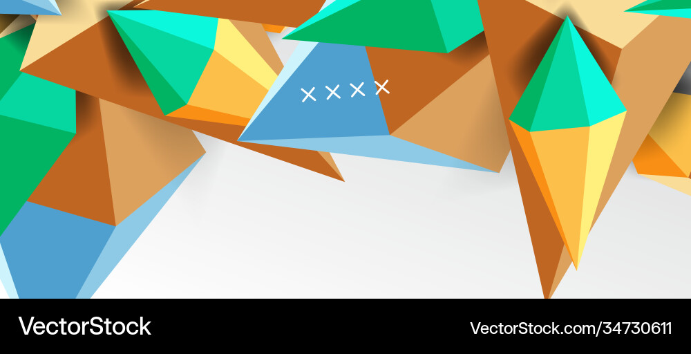 3d low poly abstract shape background 3d low poly abstract shape background vector image