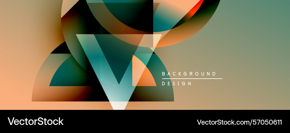 Abstract geometric shapes blend creating dynamic Abstract geometric shapes blend creating dynamic vector image