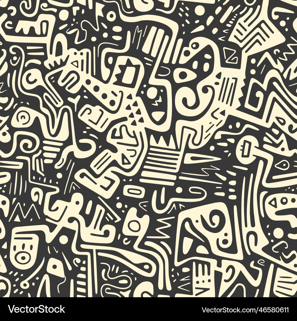 Abstract Tribal Pattern Vector Image