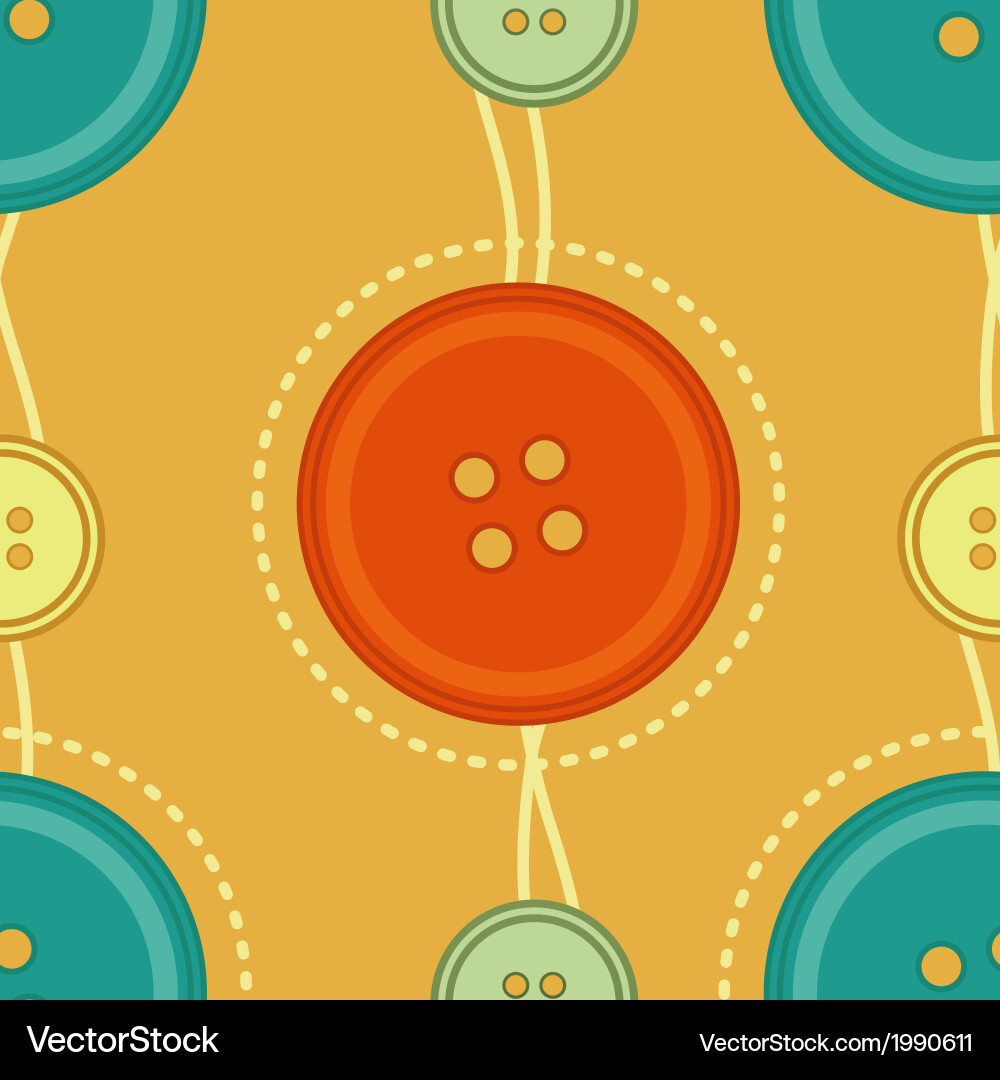 Button Seamless Pattern vector image