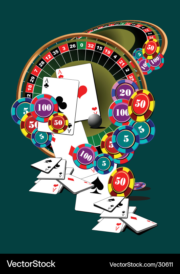 Casino elements Royalty Free Vector Image - VectorStock