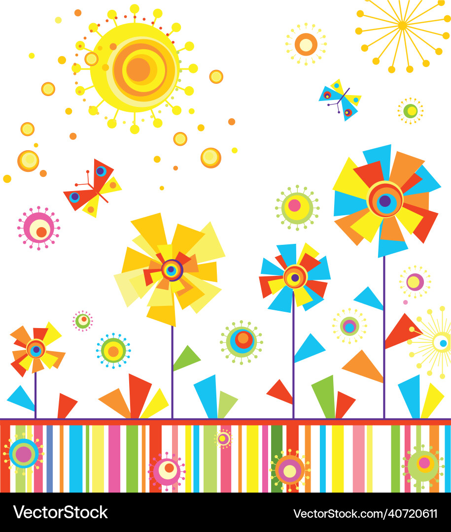 Childish Gruß Applique mit abstrakt bunt Childish Gruß Applique mit abstrakt bunt vektorbild
