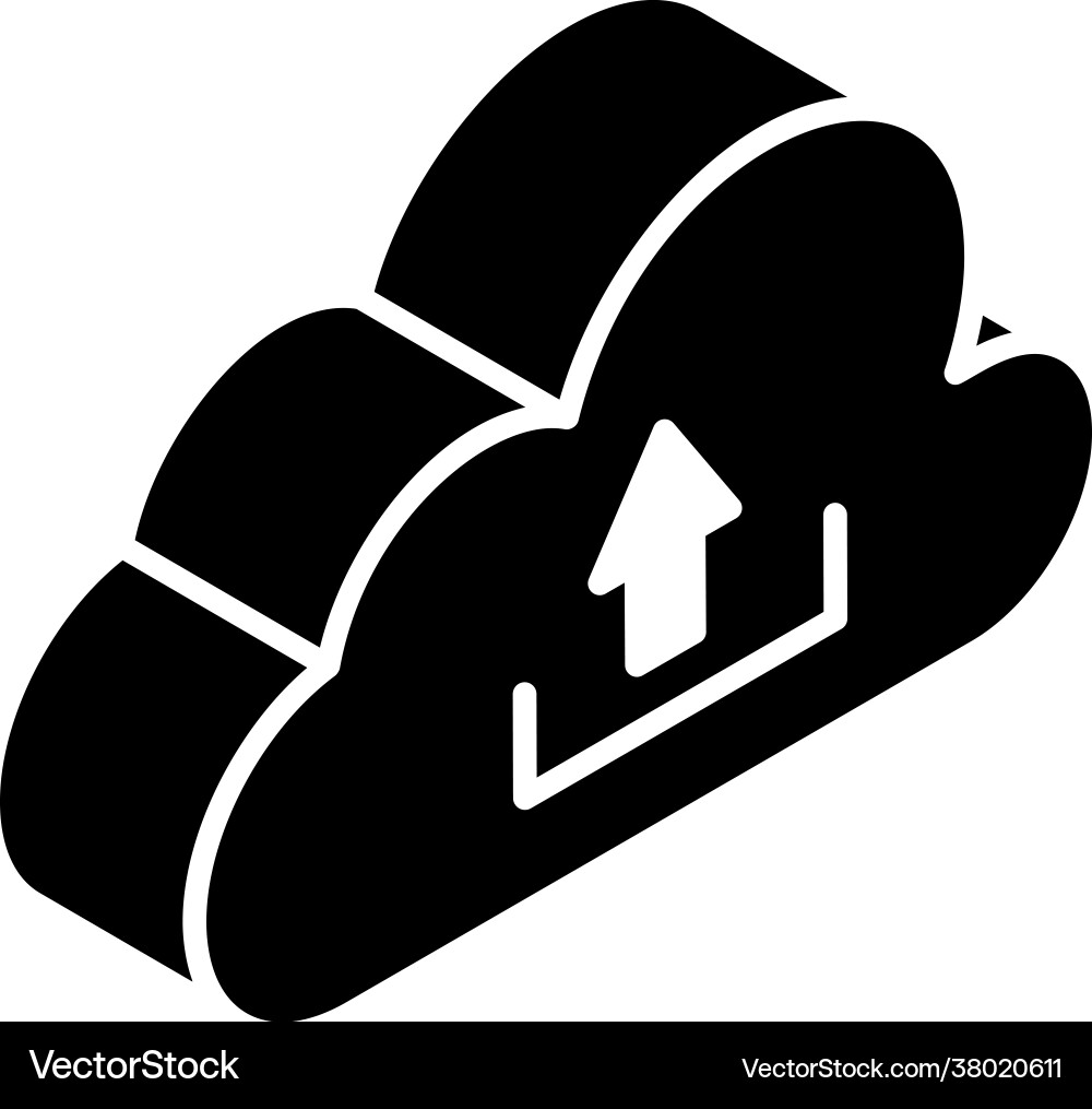 Cloud upload Vector Image