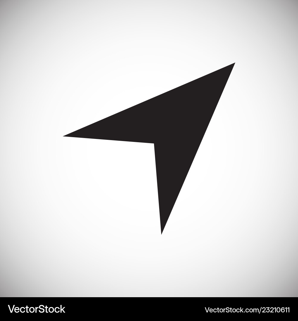 Cusor icon on white background for graphic and web Cusor icon on white background for graphic and web vector image
