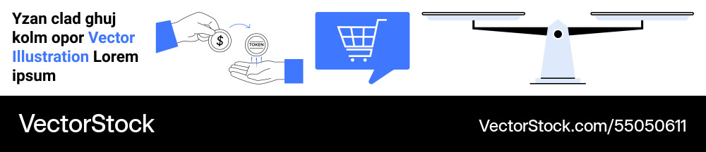 E-commerce shopping digital buying online Vector Image