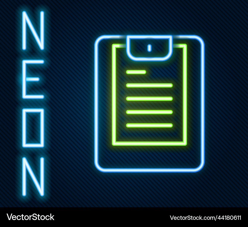 Glowing neon line server data report icon Glowing neon line server data report icon Vector Image