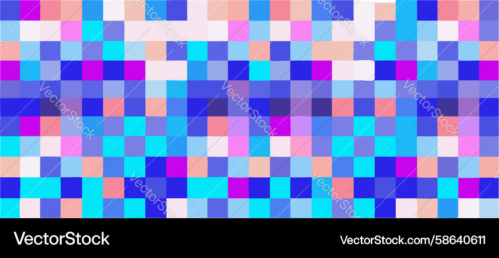Horizontal pixelated gradient abstract pattern Vector Image