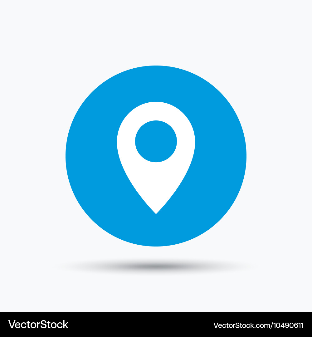 Location icon map pointer sign vector image