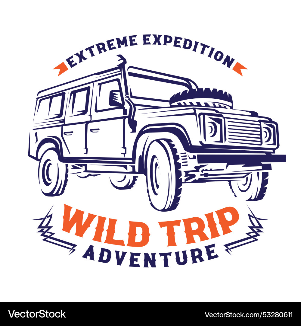 Offroad vehicle Royalty Free Vector Image - VectorStock