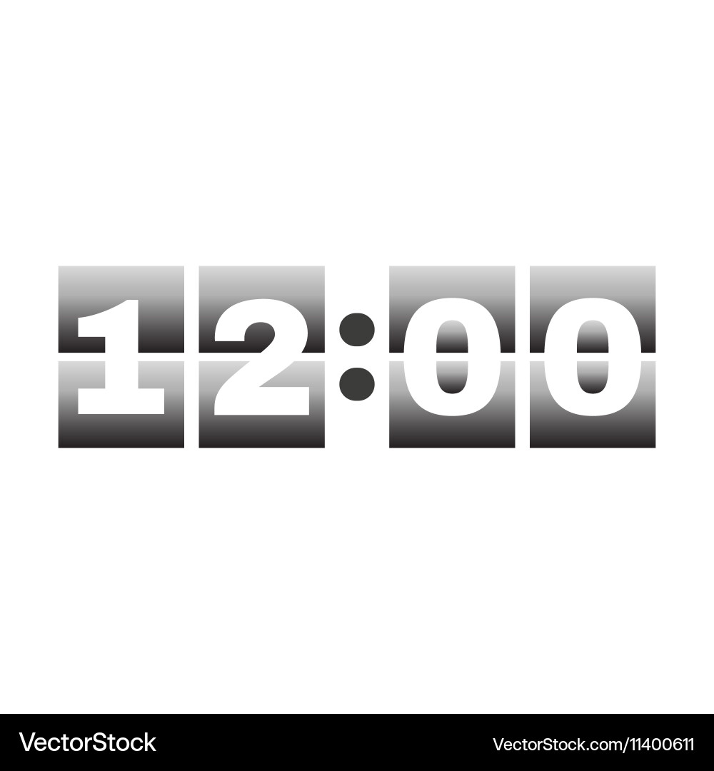 Time icon and watch timer symbol ui web Vector Image