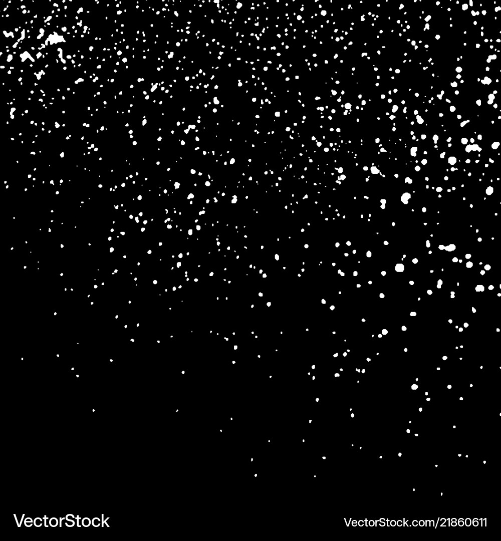 White grainy texture template on black background vector image