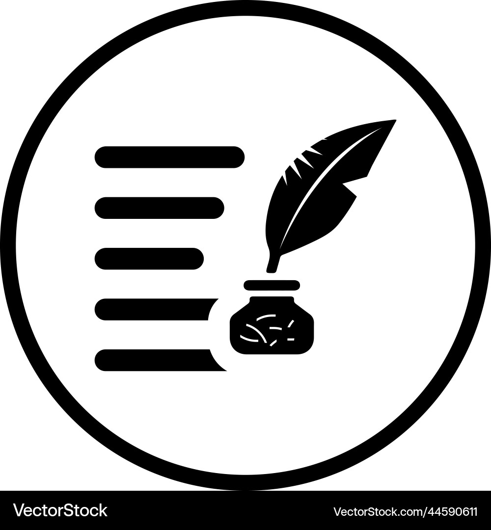 Write and pencil black design for web or app Vector Image