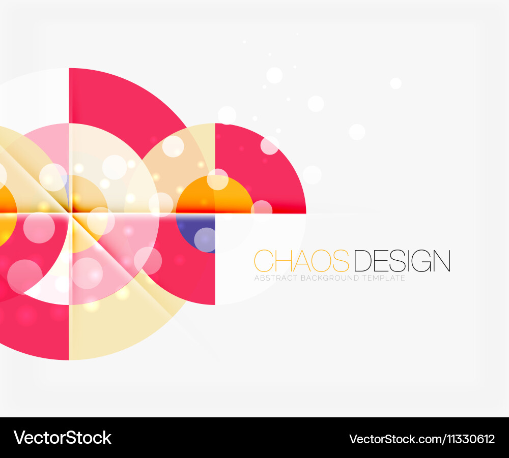 Abstract background with round shapes Vector Image