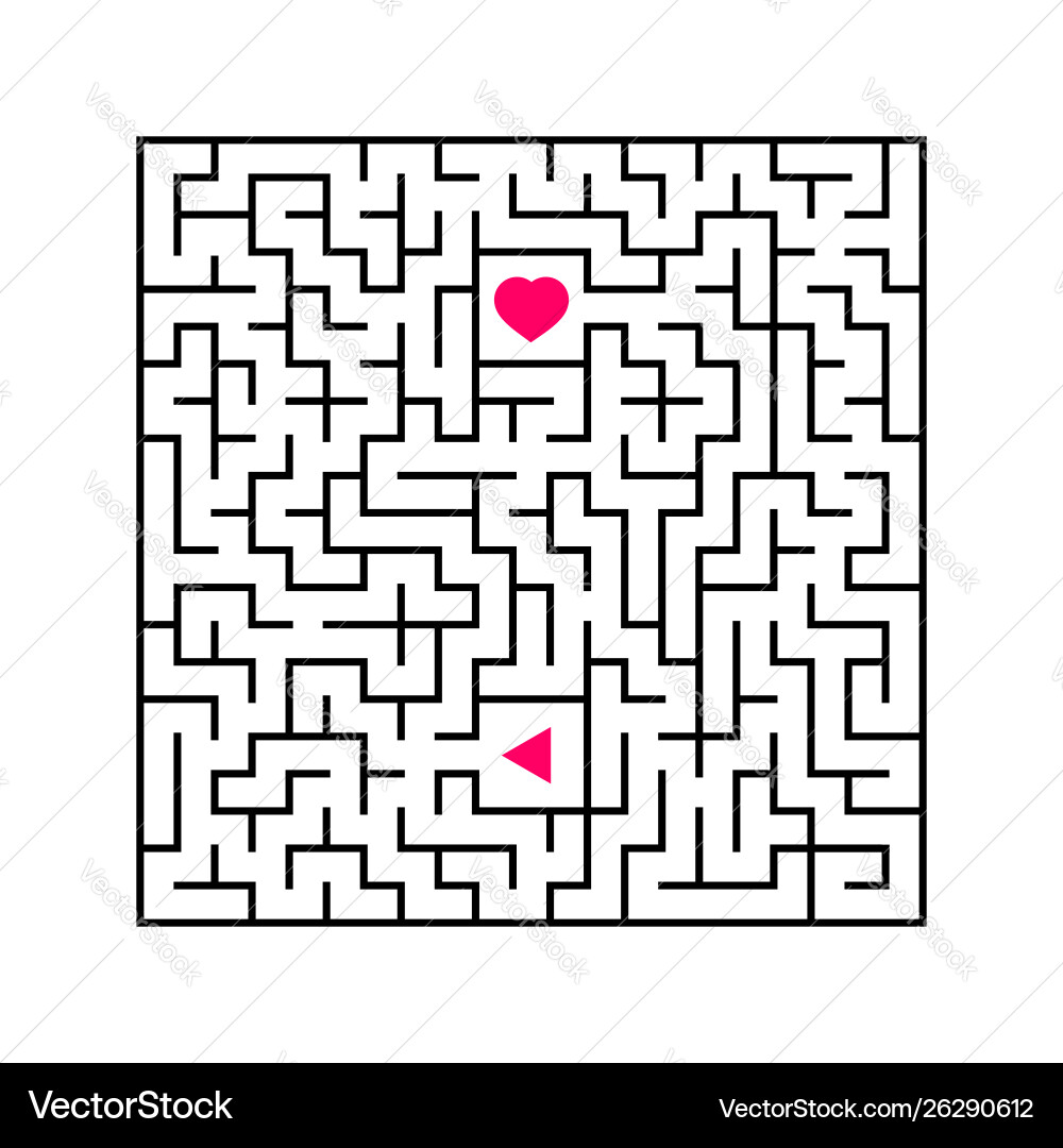 Abstract square maze an interesting and useful Abstract square maze an interesting and useful vector image