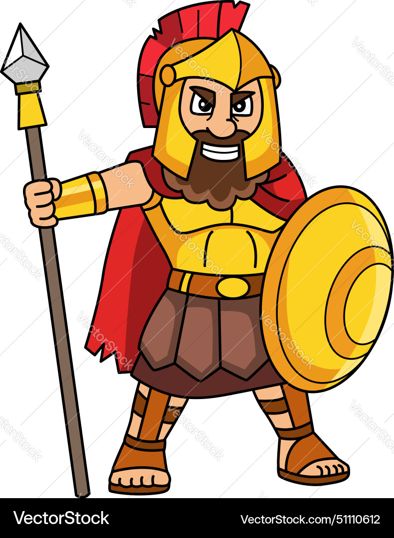 Ares Greek God Clip Art - Warrior – Royalty-Free Vector | VectorStock, image size:790x1080