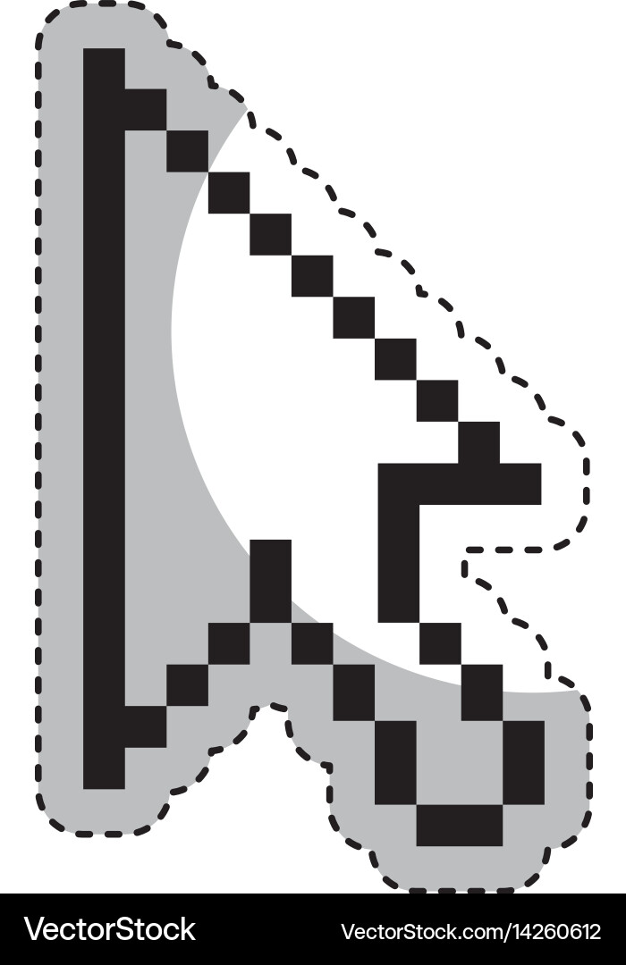 Arrow pointer isolated icon vector image