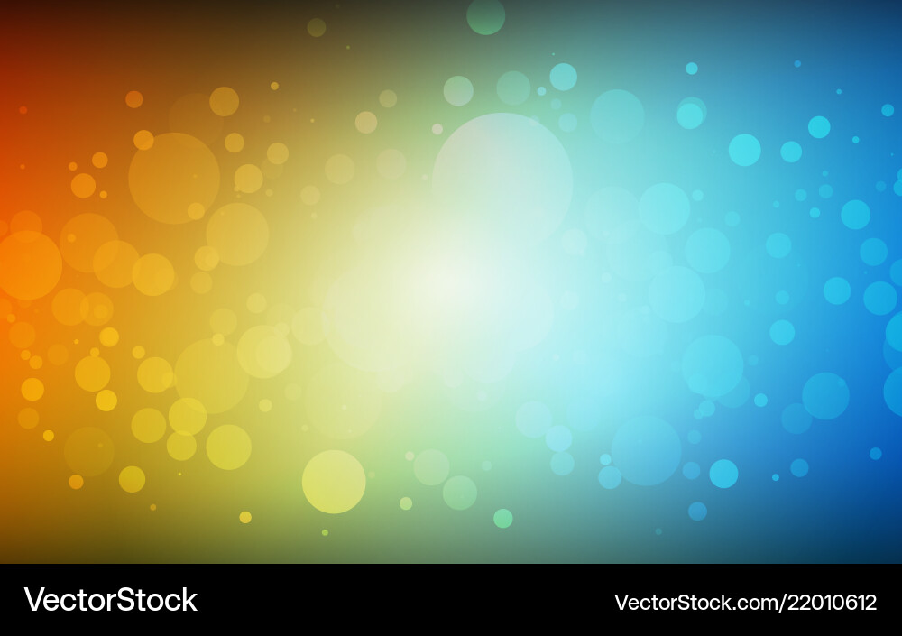 Colorful Bokeh Gradient Background vector image