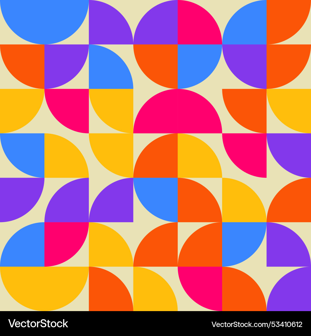 Geometric abstract pattern collection - colorful Vector Image