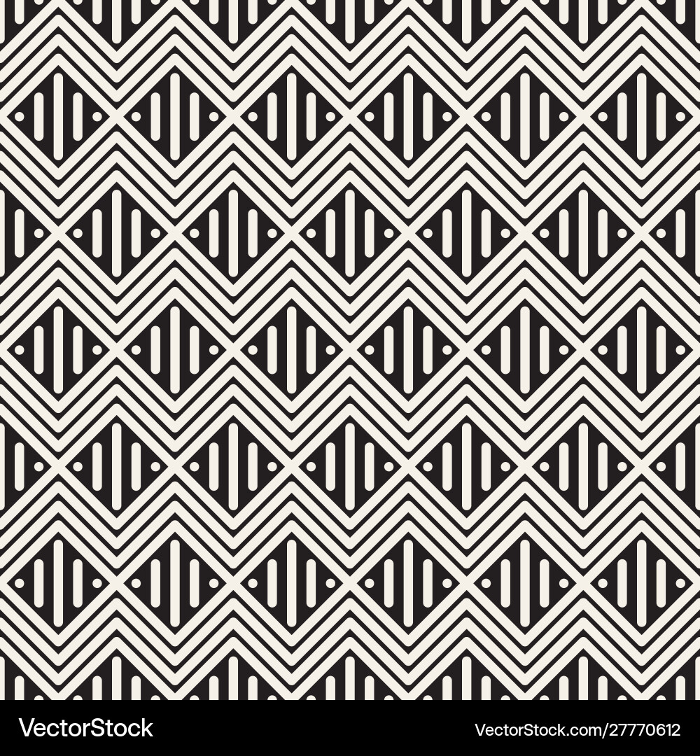 Geometric Zigzag Lattice Pattern vector image