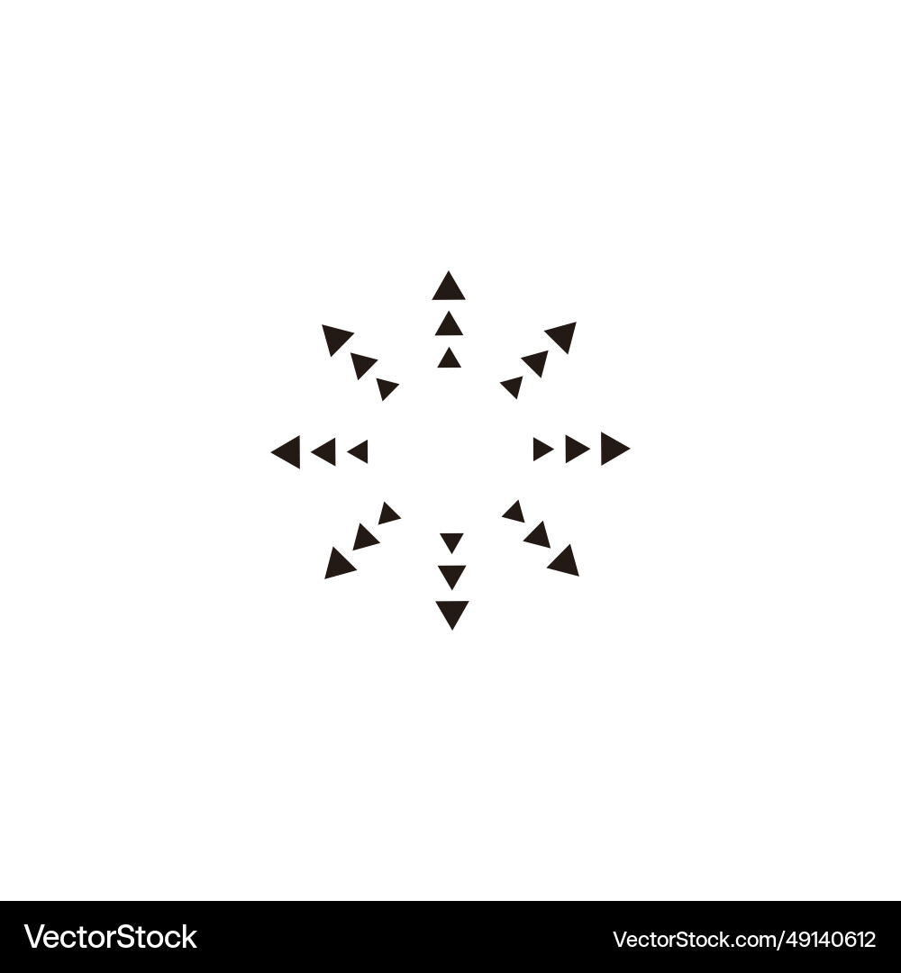 Pointers directions map geometric symbol simple Pointers directions map geometric symbol simple vector image