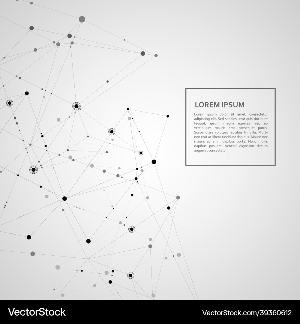 Polygonal Network Connection Background Vector Image