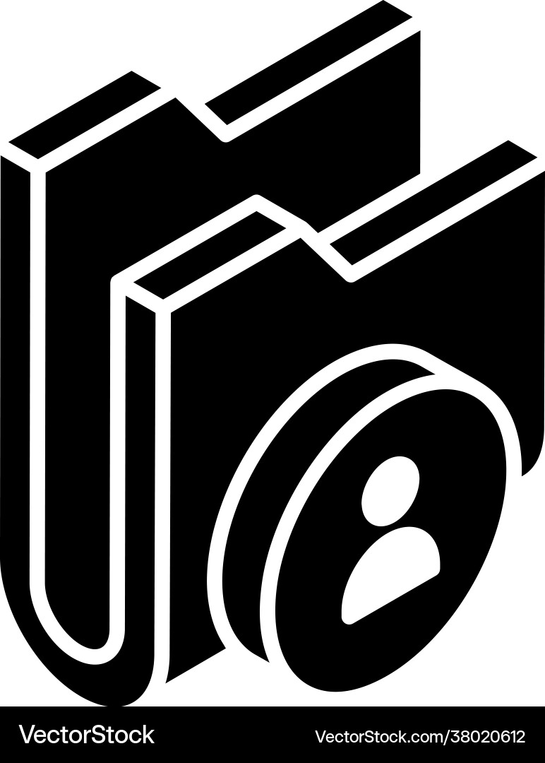 User folder vector image