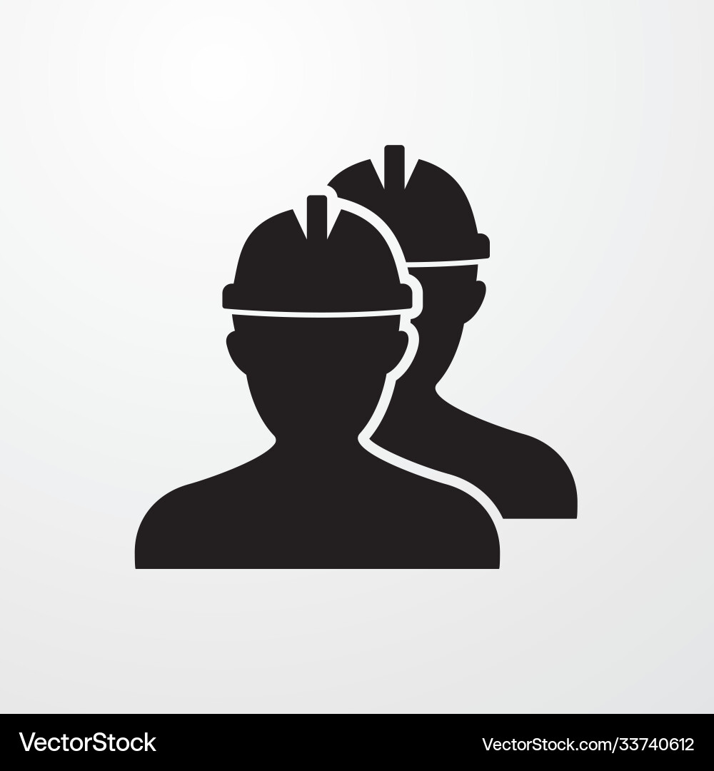Workers icon for web and mobile Workers icon for web and mobile Vector Image