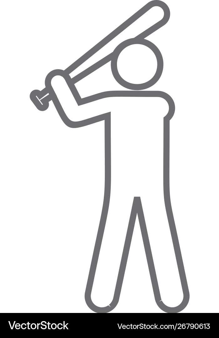 Baseball icon simple element from map Baseball icon simple element from map vector image