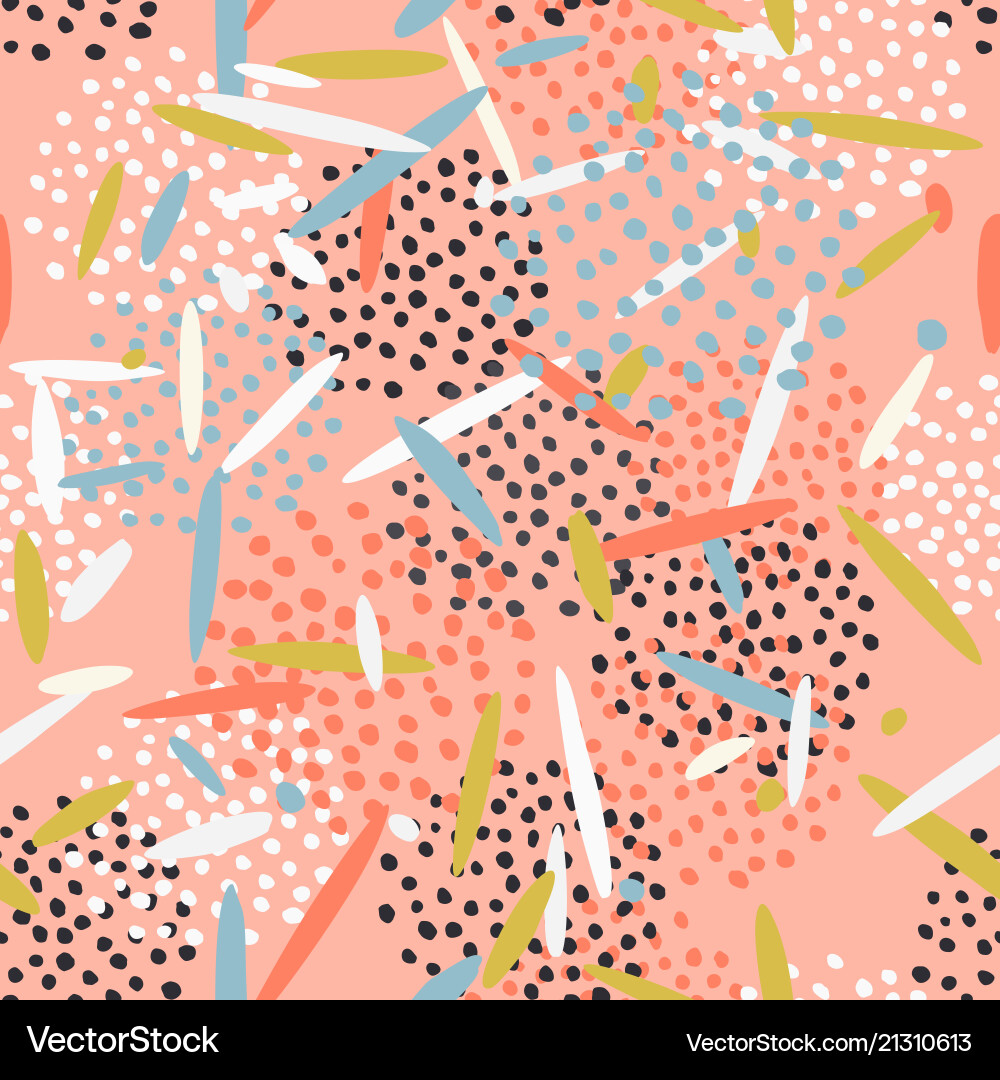 Beautiful abstract pattern with dots and lines vector image