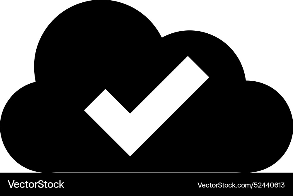 Cloud storage icon symbol image of the database Cloud storage icon symbol image of the database Vector Image