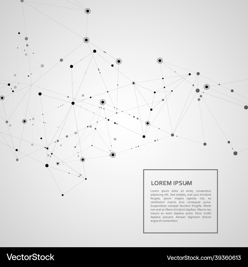 Connected Network Background Vector Image